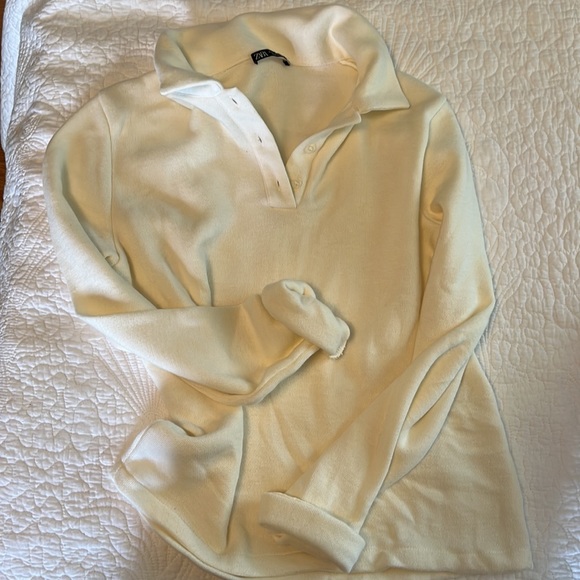 Zara Tops - Zara Ivory Polo